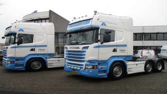 2x Scania R520 voor Verbruggen
