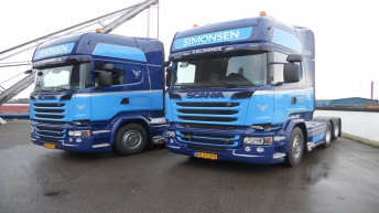 Twee Scania R520'ers voor Erik Simonsen & Son (DK)