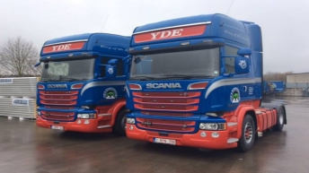 Twee Scania R520 trekkers voor Yde's Bomenvervoer bvba