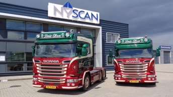 Twee Scania R580 trekkers voor Brdr Olsen (DK)