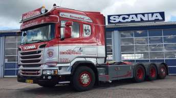 Scania R580 voor Kims Containerservice (DK)