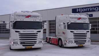 2x Scania R520 voor Vendelbo Spedition (DK)