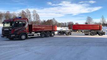 Scania R650 voor Gudmundssons Kross & Åkeri AB i Sälen 
