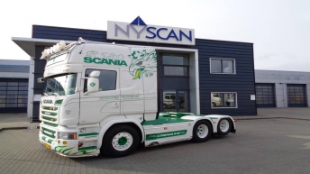 Scania R580 voor Hvidovre Transport (DK)