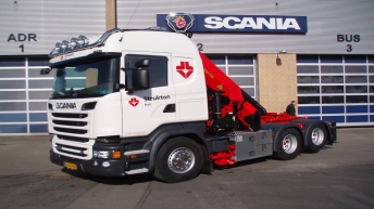 Scania R520 voor Strukton Rail (DK)