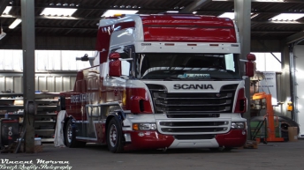 Scania R620 in opbouw voor Disez-Kergoat