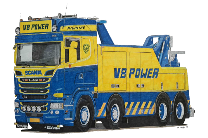 Nu te reserveren: Scania R730 Wrecker V8power.nl