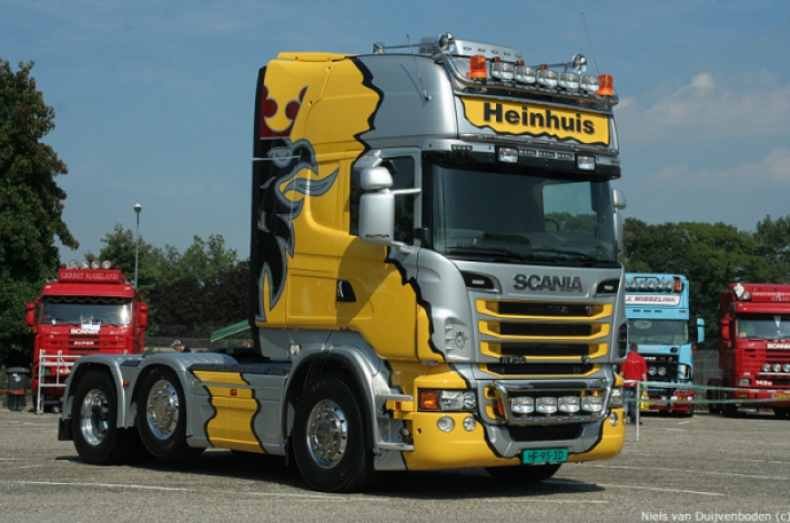 Scania R730 Gebr. Heinhuis mooiste truck op V8dag