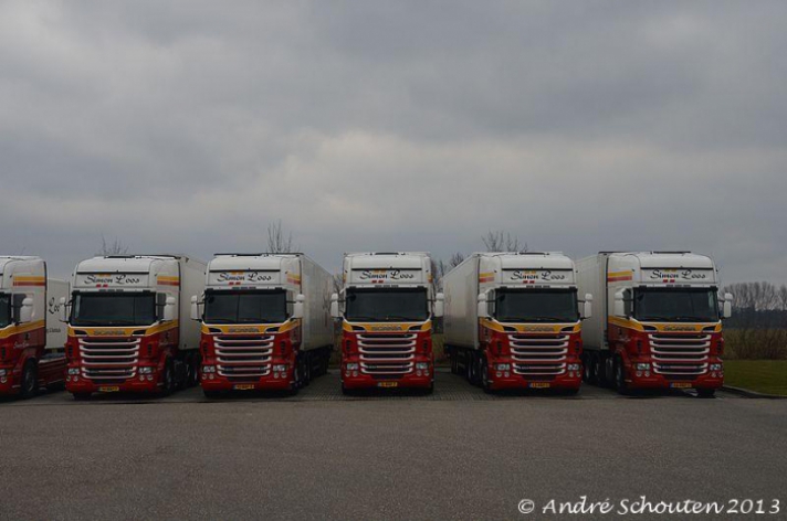 Vijf Scania R500 trekkers voor Simon Loos b.v.