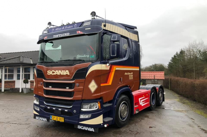 Nieuwe Scania R580 voor Allan & Jesper (DK)