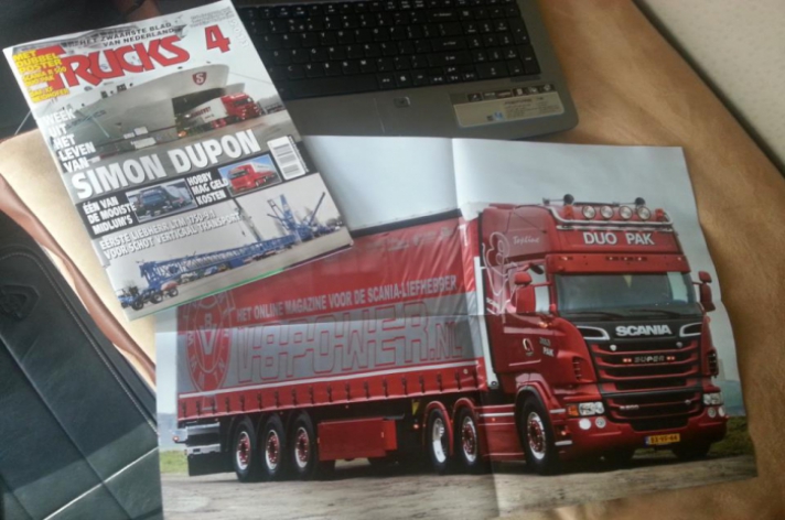 Scania poster in Trucks Magazine