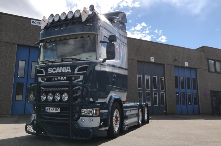 Scania R580 voor Vennesla Transport AS (NO)