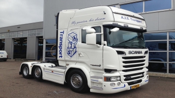 Scania R520 voor A.J.S. Transport uit Ridderkerk