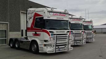 Drie Scania R620´s voor Leiv Sand (N)