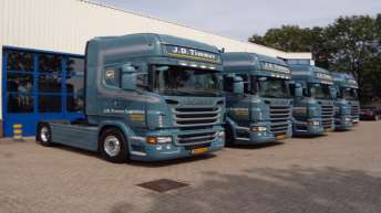Vier nieuwe Scania R500 trekkers voor J.D. Timmer