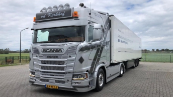 Scania S580 voor v.d. Kerkhof Transport B.V. / Grashoek