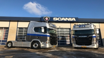 Twee Scania R520 trekkers voor Pallethandel OTT