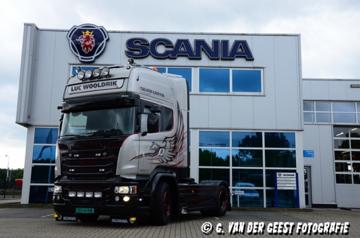 Scania R580 Silver Griffin voor Luc Wooldrik