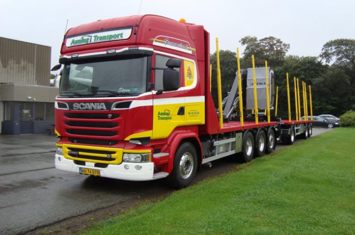 Scania R580 voor Auning Transport