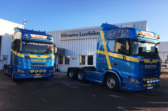 2x Scania S580 voor B. Andersson Allfrakt (ZW)