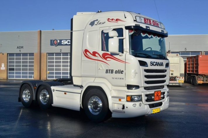 Scania R580 voor BTB Olie (DK)