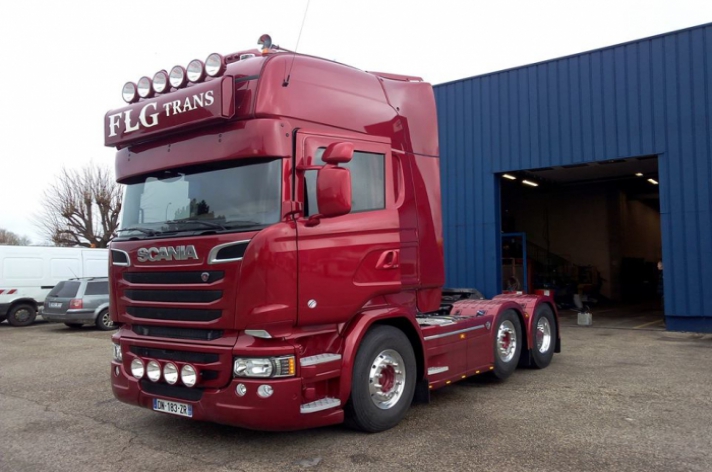 Scania R730 voor FLG Trans (F)