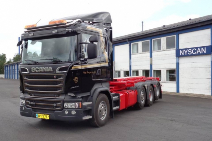 Scania R520 voor Kong Transport (DK)