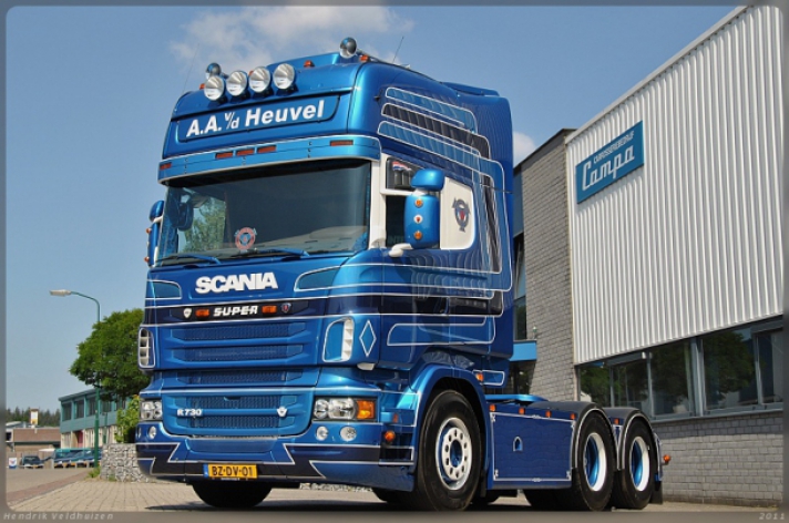 Scania R730 voor A.A. v/d Heuvel