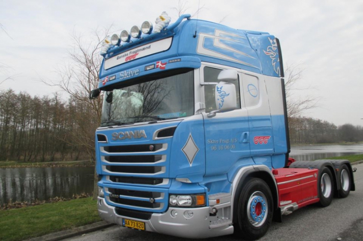 Scania R520 voor Skive Fragt (DK)