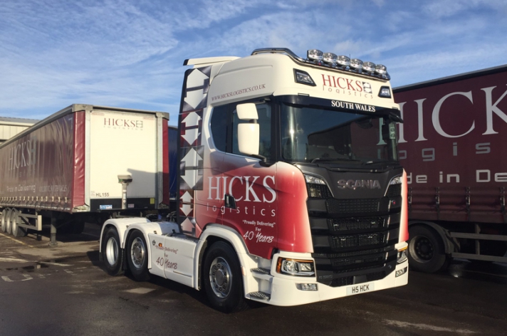 Scania S520 voor Hicks Logistics