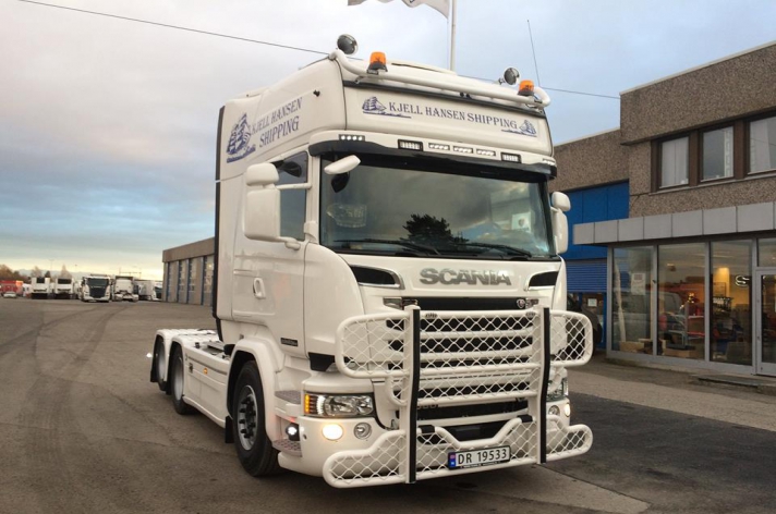 Scania R580 voor Kjell Hansen Shipping (NO)