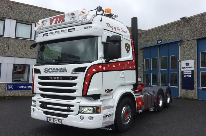 Scania R730 voor VTP Anlegg Og Transport AS (NO)