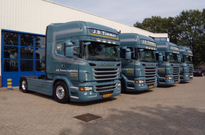 Vier nieuwe Scania R500 trekkers voor J.D. Timmer