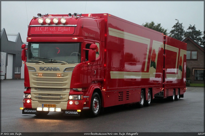 Scania R580 combinatie voor H.C.P. v.d. Eijkel