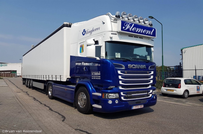 Scania R580 voor Flement & zoon (B)