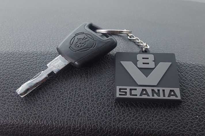 V8 Scania Oldskool sleutelhanger