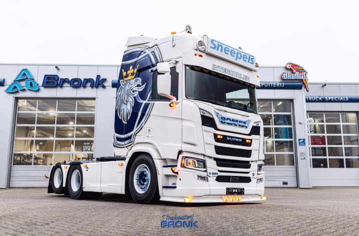 Gebruikte Scania R580 voor Sneepels Transport & Logistics